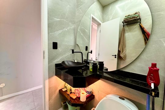 Banheiro social de apartamento para alugar com 1 quarto, 32m² em Centro, Rio de Janeiro