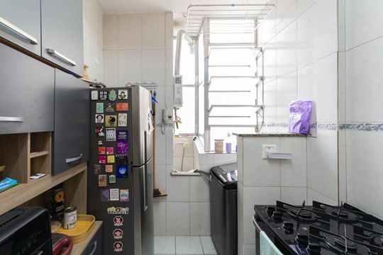 Cozinha e Área de Serviço de apartamento à venda com 1 quarto, 40m² em Tijuca, Rio de Janeiro