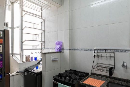 Cozinha e Área de Serviço de apartamento à venda com 1 quarto, 40m² em Tijuca, Rio de Janeiro