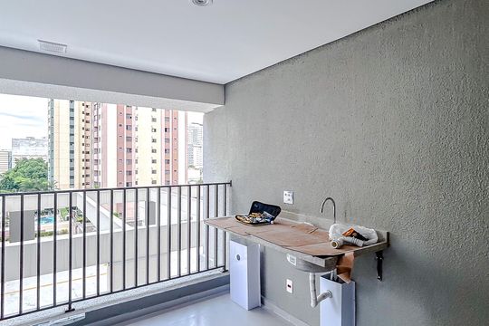 Varanda de apartamento à venda com 2 quartos, 57m² em Tatuapé, São Paulo