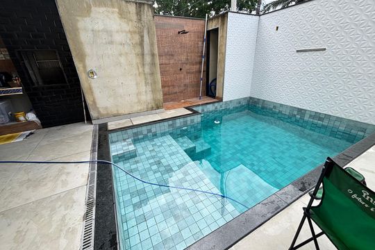 Área externa de casa de condomínio à venda com 4 quartos, 232m² em Vargem Pequena, Rio de Janeiro