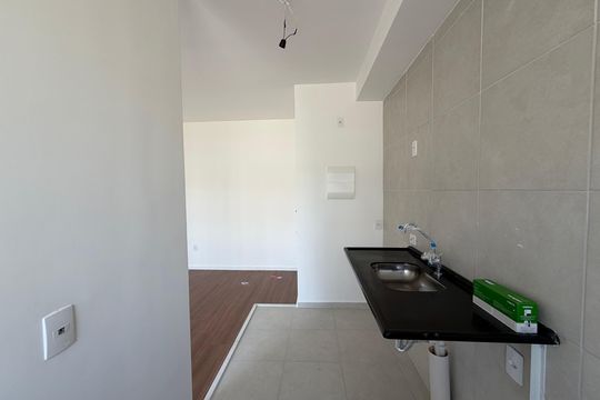 Cozinha de apartamento à venda com 2 quartos, 46m² em Barra Olímpica, Rio de Janeiro