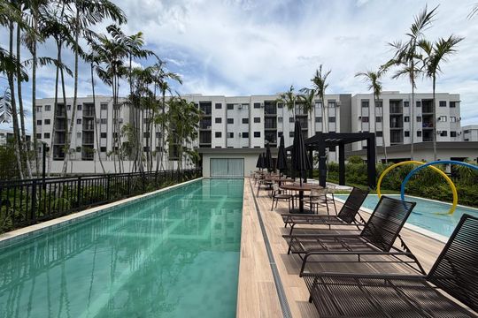 Área comum - Piscina de apartamento à venda com 2 quartos, 46m² em Barra Olímpica, Rio de Janeiro