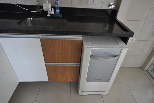 Cozinha de apartamento à venda com 2 quartos, 66m² em Vila Gustavo, São Paulo