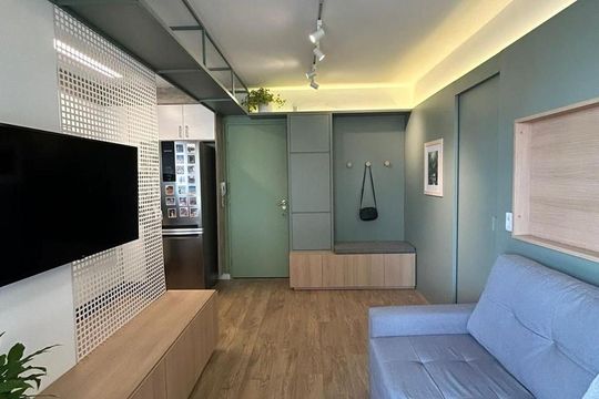 Sala de apartamento à venda com 1 quarto, 41m² em Aclimação , São Paulo
