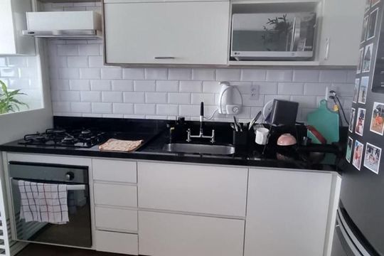 Cozinha de apartamento à venda com 1 quarto, 41m² em Aclimação , São Paulo