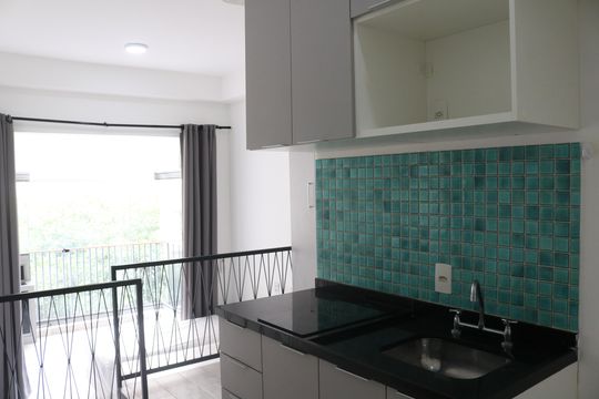 Cozinha de kitnet/studio para alugar com 1 quarto, 30m² em Perdizes, São Paulo