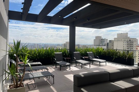 Área comum de kitnet/studio à venda com 1 quarto, 48m² em Perdizes, São Paulo
