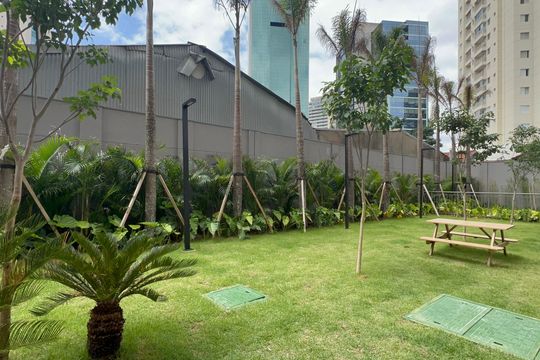 Área comum de kitnet/studio para alugar com 1 quarto, 27m² em Pinheiros, São Paulo