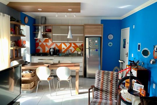 Cozinha de apartamento para alugar com 2 quartos, 70m² em Ingleses do Rio Vermelho, Florianópolis