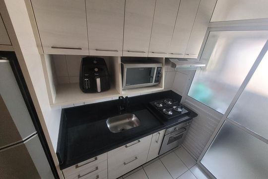 Cozinha de apartamento à venda com 3 quartos, 64m² em Carandiru, São Paulo