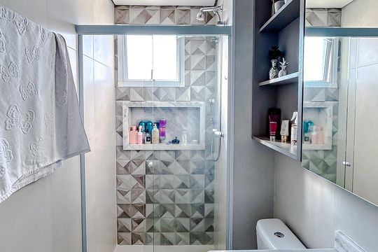 Banheiro da Suíte de apartamento à venda com 3 quartos, 103m² em Tatuapé, São Paulo