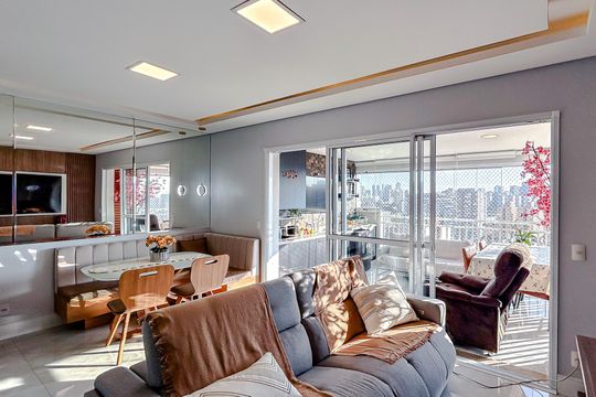 Sala de apartamento à venda com 3 quartos, 103m² em Tatuapé, São Paulo
