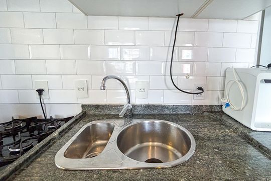 Cozinha de apartamento para alugar com 2 quartos, 70m² em Pinheiros, São Paulo