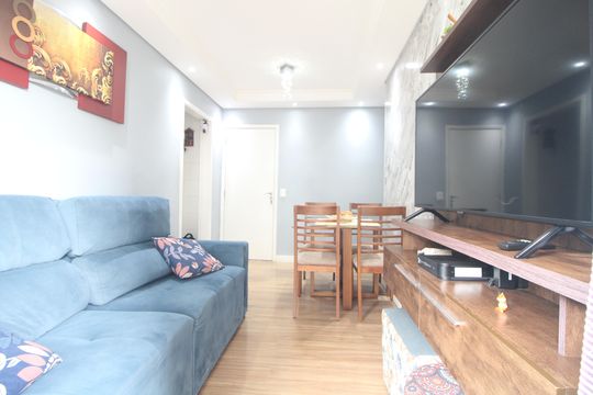 Sala de apartamento à venda com 2 quartos, 48m² em Jardim das Flores, São Paulo