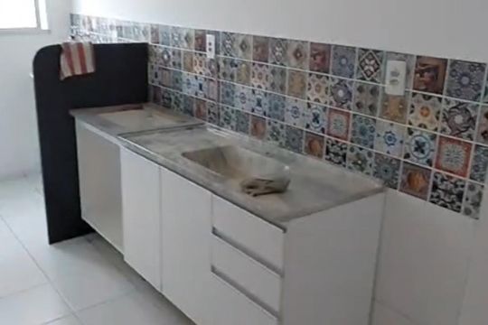 Cozinha de apartamento à venda com 2 quartos, 47m² em Jardim Santa Teresinha, São Paulo