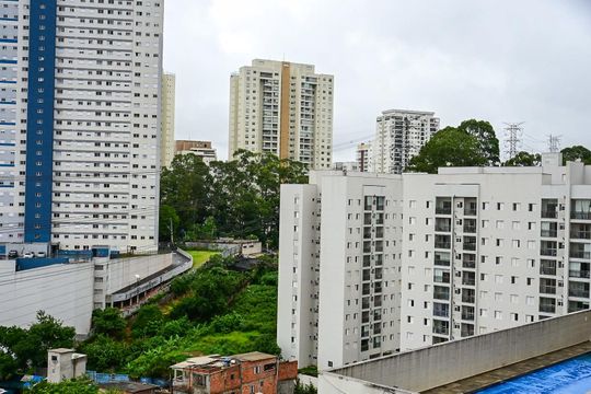 Vista Varanda da Sala de apartamento para alugar com 3 quartos, 66m² em Vila Andrade, São Paulo