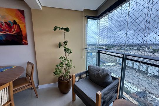Varanda da Sala de apartamento à venda com 3 quartos, 87m² em Tamboré, Barueri