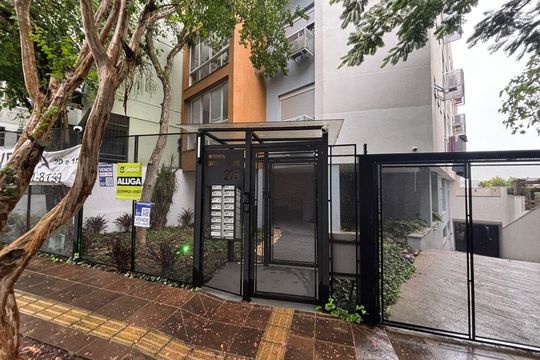 Fachada de apartamento à venda com 1 quarto, 45m² em Petrópolis, Porto Alegre