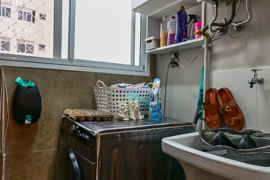 Área de Serviço  de apartamento à venda com 2 quartos, 50m² em Jardim Monte Kemel, São Paulo