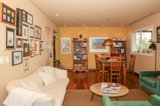 Sala de apartamento à venda com 3 quartos, 171m² em Vila Romana, São Paulo