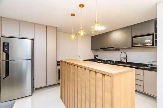Cozinha de casa de condomínio à venda com 3 quartos, 109m² em Uberaba, Curitiba