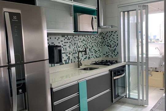 Cozinha de apartamento à venda com 2 quartos, 67m² em Lauzane Paulista, São Paulo