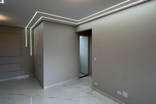 Sala de apartamento para alugar com 2 quartos, 60m² em Saboó, Santos