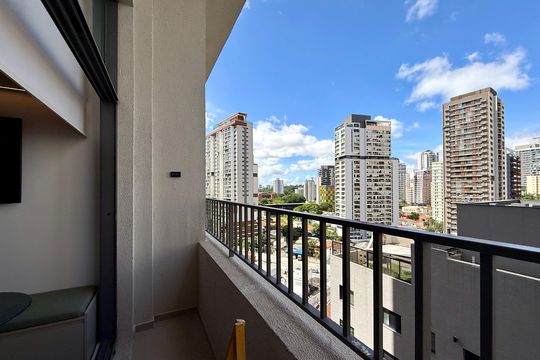 Sacada de kitnet/studio para alugar com 0 quarto, 22m² em Jardim das Acacias, São Paulo