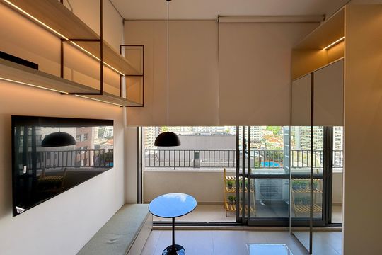Sala/Quarto de kitnet/studio para alugar com 0 quarto, 22m² em Jardim das Acacias, São Paulo