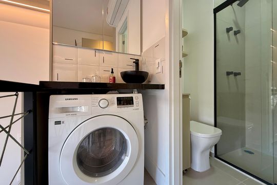 Área de Serviço de kitnet/studio para alugar com 0 quarto, 22m² em Jardim das Acacias, São Paulo