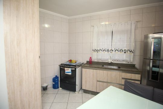 Cozinha de apartamento à venda com 2 quartos, 90m² em Vila Guaraciaba, Santo André