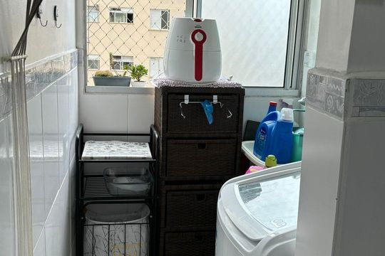 Área de serviço de apartamento à venda com 2 quartos, 50m² em Vila Mira, São Paulo