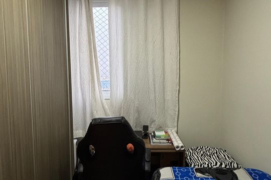 Quarto 2 de apartamento à venda com 2 quartos, 49m² em Vila Valparaíso, Santo André