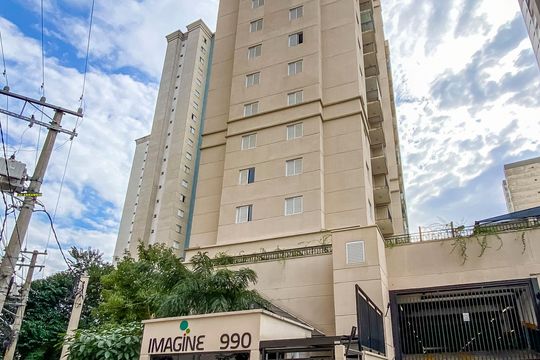 Fachada de apartamento à venda com 2 quartos, 49m² em Vila Valparaíso, Santo André