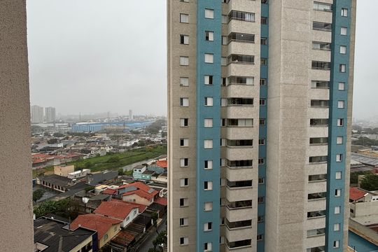 Quarto 1 Vista de apartamento à venda com 2 quartos, 49m² em Vila Valparaíso, Santo André