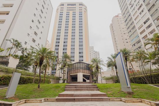 Fachada de kitnet/studio à venda com 1 quarto, 35m² em Jardins, São Paulo