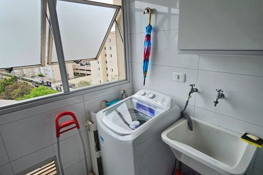 Área de serviço de apartamento à venda com 3 quartos, 67m² em Jardim Santa Emilia, São Paulo