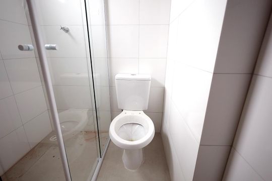 Banheiro de apartamento à venda com 1 quarto, 23m² em Vila Sao Pedro, Santo André