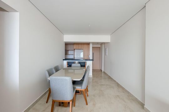 Sala de Jantar de apartamento para alugar com 3 quartos, 116m² em Vilamar, Praia Grande