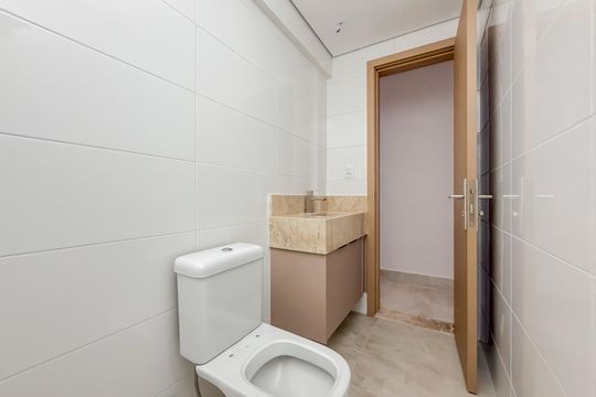 Banheiro 1 de apartamento para alugar com 3 quartos, 116m² em Vilamar, Praia Grande