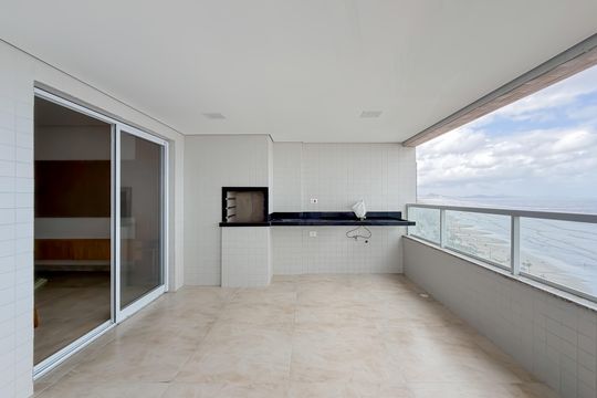 Varanda Gourmet de apartamento para alugar com 3 quartos, 116m² em Vilamar, Praia Grande