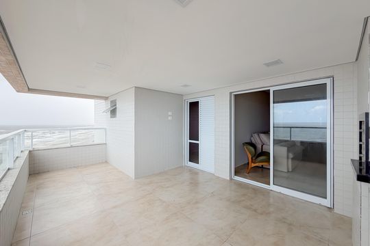 Varanda Gourmet de apartamento para alugar com 3 quartos, 116m² em Vilamar, Praia Grande
