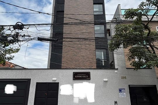 Fachada de apartamento à venda com 1 quarto, 23m² em Vila Sao Pedro, Santo André