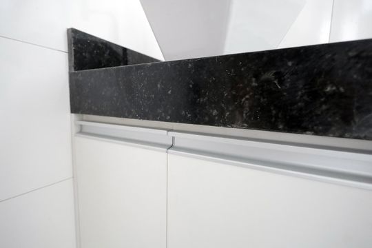 Banheiro de apartamento à venda com 1 quarto, 23m² em Vila Sao Pedro, Santo André