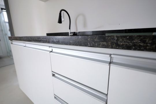 Sala, Cozinha, Quarto de apartamento à venda com 1 quarto, 23m² em Vila Sao Pedro, Santo André