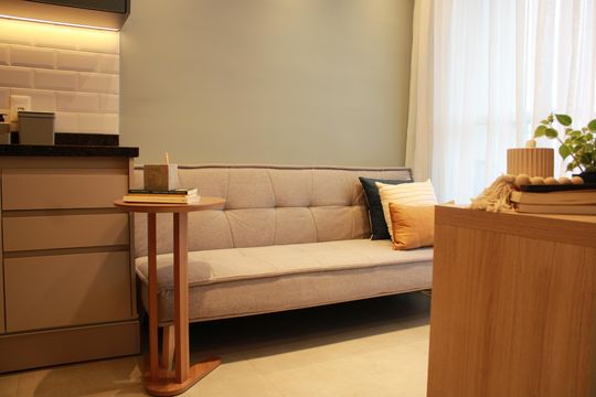 Sala de apartamento à venda com 1 quarto, 27m² em Vila São José, São Paulo