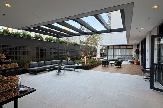 área comum de kitnet/studio à venda com 1 quarto, 29m² em Indianópolis, São Paulo
