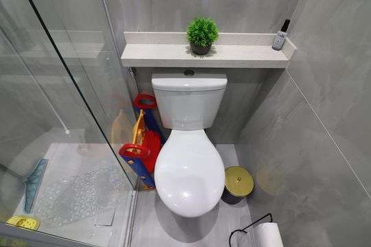 Banheiro Social de apartamento à venda com 2 quartos, 43m² em Bairro dos Casa, São Bernardo do Campo