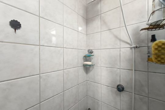 Banheiro Suíte de apartamento à venda com 3 quartos, 50m² em Vila Anhanguera, Campinas